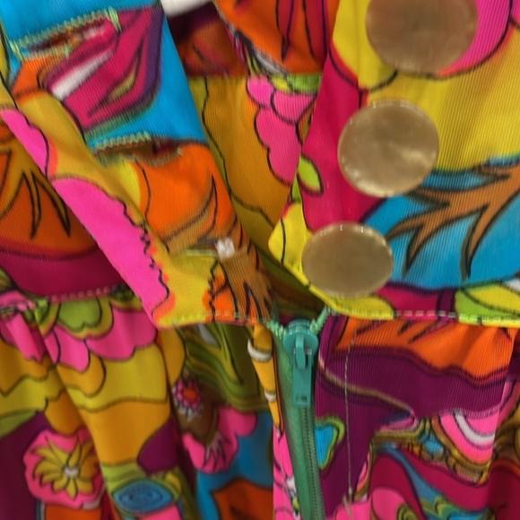 Vintage 1960s/1970s Styled by Beatrice Pines Floral Jumpsuit - Picture 11 of 15